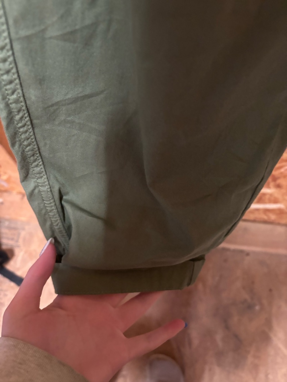 Pact Olive Drawstring Organic Cotton Lightweight Pants - Picture 5 of 6